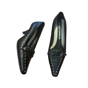 Tommy Hilfiger Vintage Y2K Leather Heels – Black – Size 6.5M